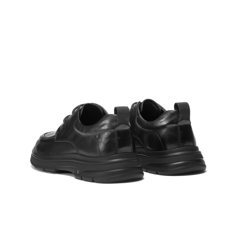 百丽酷雅商务鞋男士秋款牛皮革舒适爸爸鞋厚底增高休闲皮鞋A2222CM4