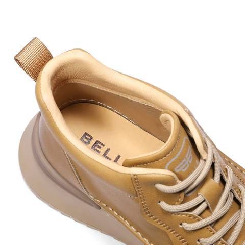 百丽厚底高帮休闲板鞋男靴冬季潮搭户外工装鞋短靴A2232DD4