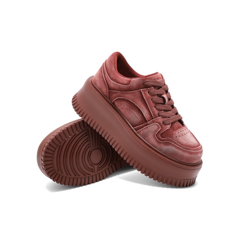 百丽增高厚底板鞋女2025春新时尚休闲鞋B2337AM5