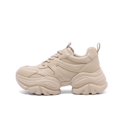 百丽时尚舒适老爹鞋2025春新商场同款厚底休闲运动鞋D2U1DAM5