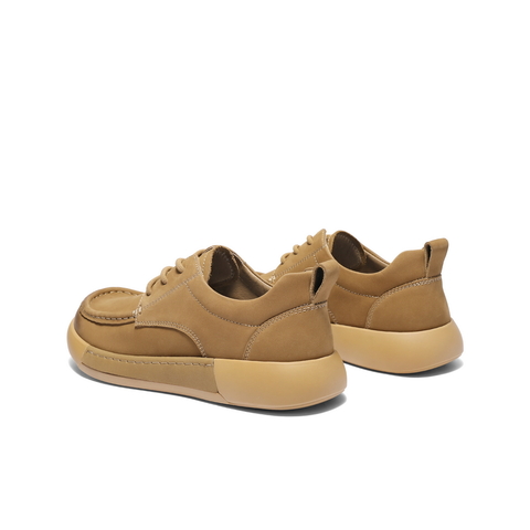 百丽复古擦色休闲鞋2025春新款商场同款牛皮革户外工装鞋8QA01AM5