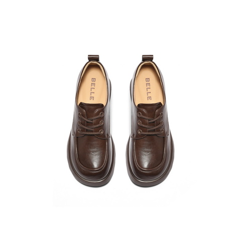 百丽休闲舒适牛津鞋女2025春新厚底时尚鞋D3V1DAM5