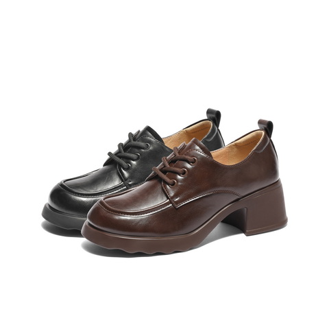 百丽休闲舒适牛津鞋女2025春新厚底时尚鞋D3V1DAM5