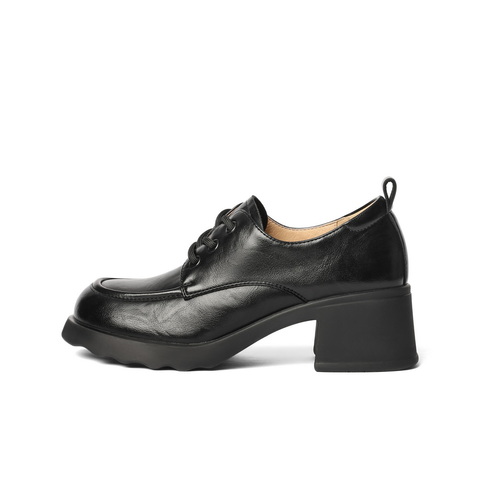 百丽休闲舒适牛津鞋女2025春新厚底时尚鞋D3V1DAM5