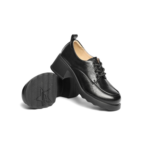 百丽休闲舒适牛津鞋女2025春新厚底时尚鞋D3V1DAM5