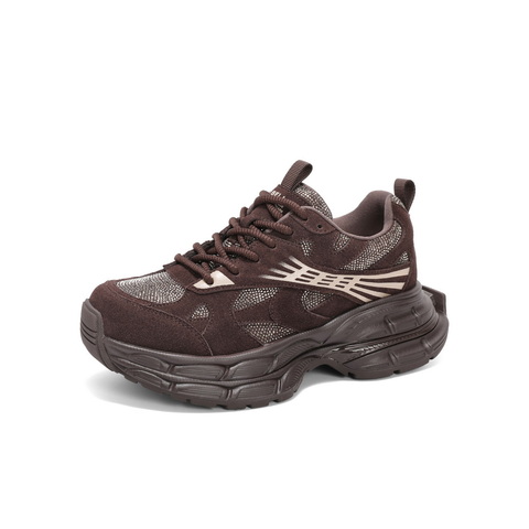 百丽增高厚底老爹鞋女2025春新休闲舒适板鞋B2405AM5