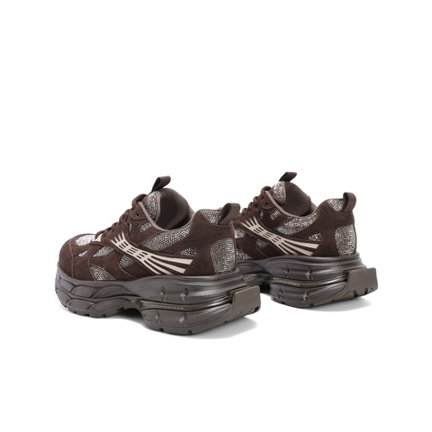 百丽增高厚底老爹鞋女2025春新休闲舒适板鞋B2405AM5