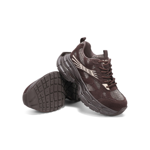 百丽增高厚底老爹鞋女2025春新休闲舒适板鞋B2405AM5