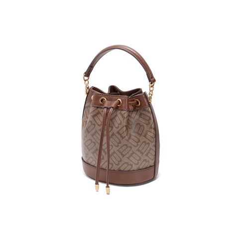 百丽包包女2025春新商场同款复古休闲单肩斜挎手提水桶包X7232AX5