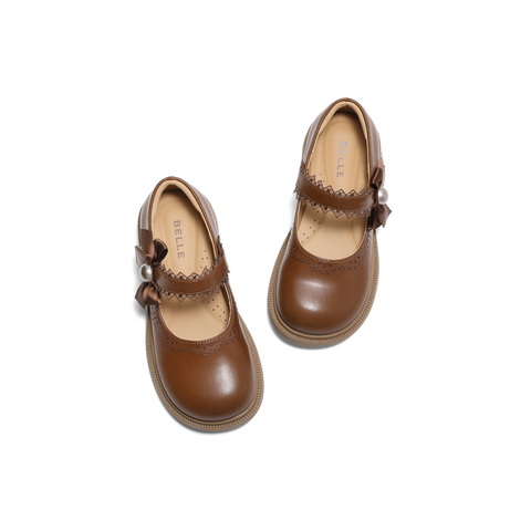 百丽蝴蝶结舒适时装鞋女2025春新商场同款公主鞋童鞋A6030A85