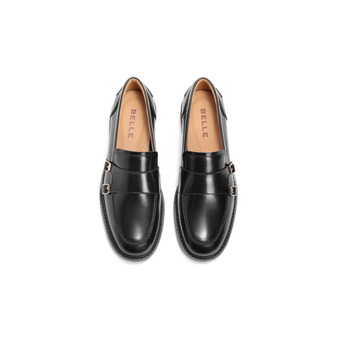 百丽休闲舒适通勤乐福鞋女2025春新商场同款真皮时尚鞋3Q127AA5