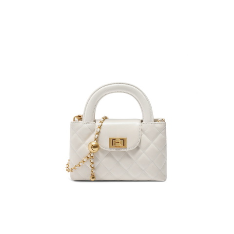 百丽包女25春商场同款小香风mini凯莉包单肩斜挎手提包X7183AX5