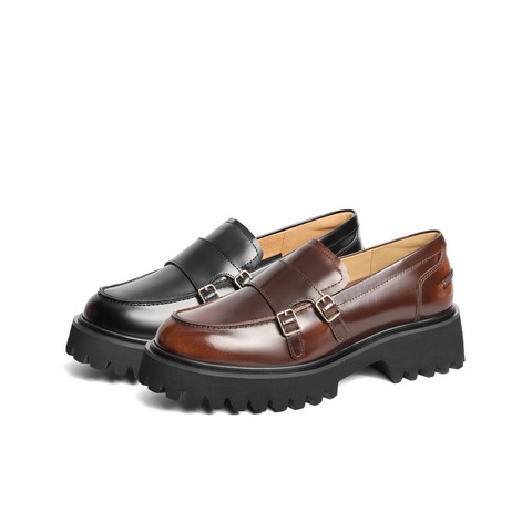 百丽时尚通勤乐福鞋2025春新商场同款真皮休闲鞋BMME1AA5