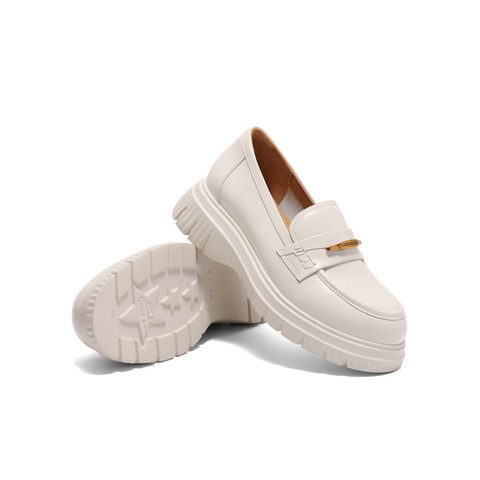 百丽舒适便士乐福鞋女2025春新商场同款真皮厚底休闲鞋D2Q1DAA5