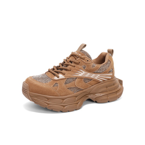 百丽增高厚底老爹鞋女2025春新休闲舒适板鞋B2405AM5