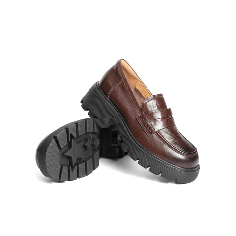 百丽时尚jk乐福鞋2025春新商场同款真皮百搭休闲鞋D2P1DAA5