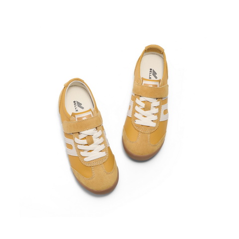 百丽休闲舒适阿甘德训鞋女2025春新商场同款拼色儿童板鞋13020A85