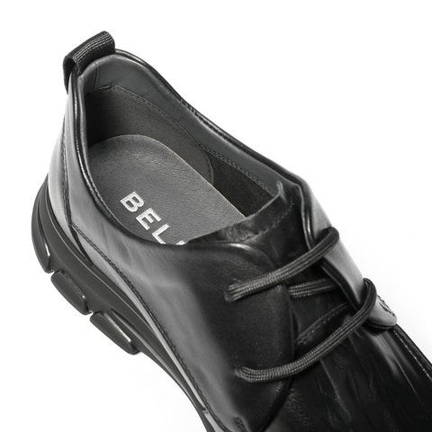 百丽酷雅商务鞋男2025春新商场同款牛皮舒适系带休闲皮鞋8QD01AM5