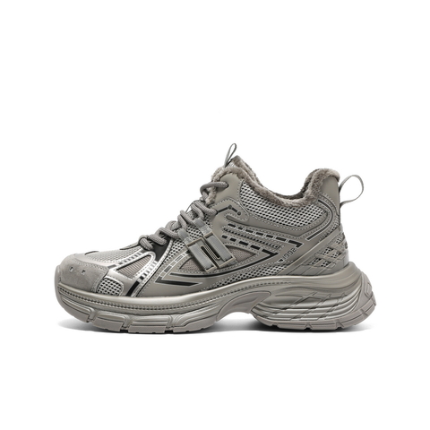 百丽蓝鲸老爹鞋男鞋2025春新商场同款厚底增高休闲运动鞋8QS01AM5