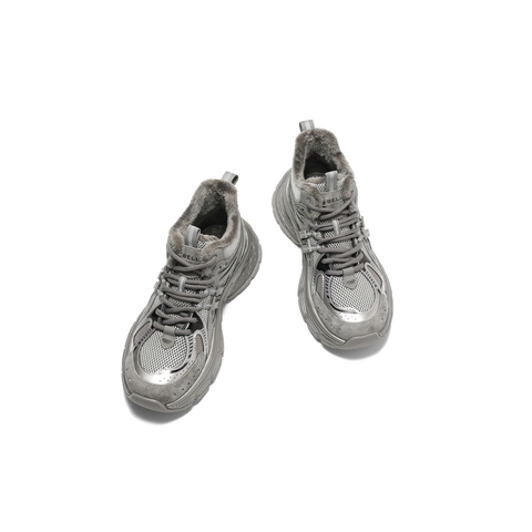 百丽蓝鲸老爹鞋男鞋2025春新商场同款厚底增高休闲运动鞋8QS01AM5