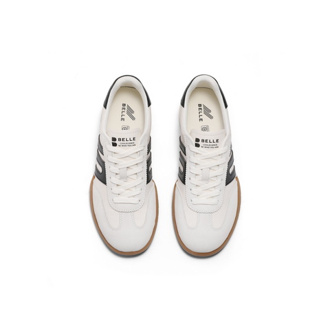 百丽休闲舒适拼色阿甘鞋女2025春新时尚百搭板鞋D3Y1DAM5