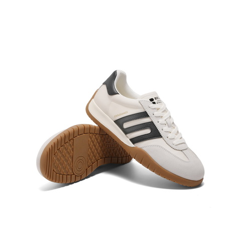 百丽休闲舒适拼色阿甘鞋女2025春新时尚百搭板鞋D3Y1DAM5