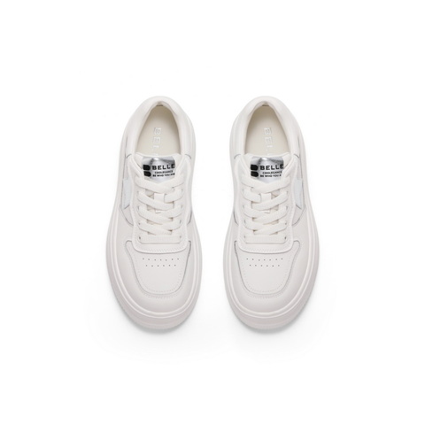 百丽增高厚底德训鞋女2025春新休闲百搭板鞋B2431AM5