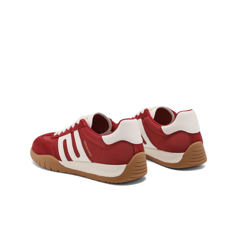 百丽休闲舒适拼色阿甘鞋女2025春新时尚百搭板鞋D3Y1DAM5