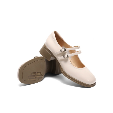 百丽扣带时装玛丽珍鞋女2025春新时尚优雅鞋3OK01AQ5