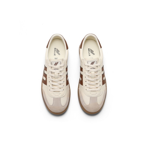 百丽跑道家族德训鞋女2025春新时尚舒适软底板鞋C1H3DAM5