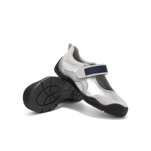 百丽时尚休闲玛丽珍鞋女2025春新商场同款拼色复古单鞋3RT12AQ5