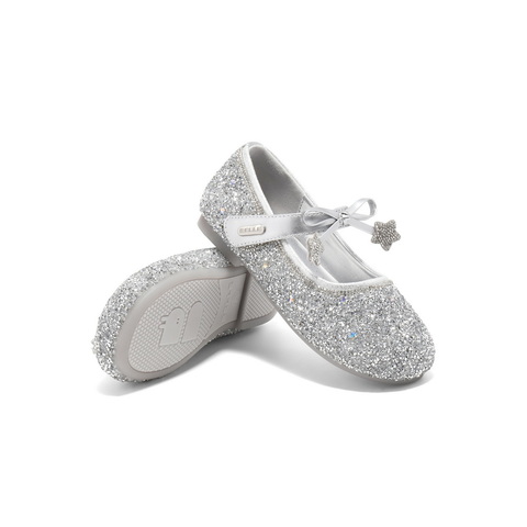 百丽闪钻公主风时装鞋2025春新商场同款蝴蝶结精致单鞋88783A85