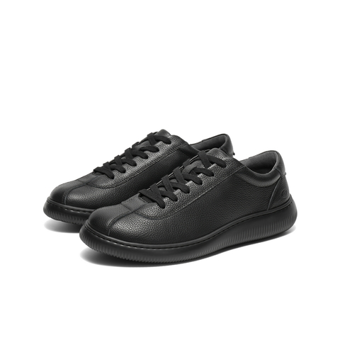 百丽时尚休闲小白鞋男2025春新商场同款牛皮革德训鞋板鞋8QP01AM5