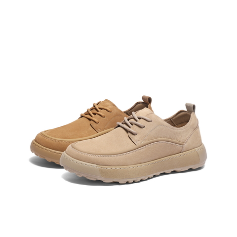 百丽轻盈厚底工装鞋男2025春新款商场同款牛皮革休闲皮鞋8QX01AM5