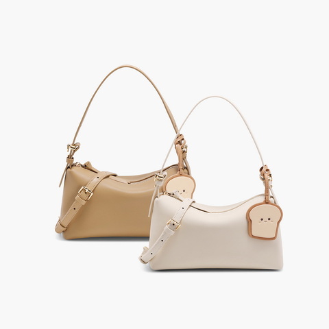 百丽包包女2025春商场同款爆火吐司枕头包单肩斜挎小方包7986BAX5