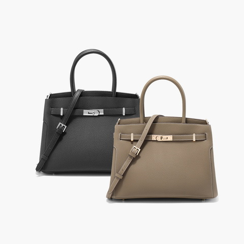 百丽包包女25春鎏金岁月高级质感铂金包单肩斜挎手提包X7242AX5