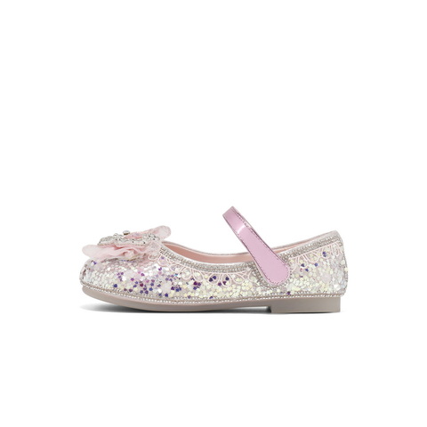 百丽亮片公主风时装鞋2025春新商场同款蝴蝶精致单鞋A6090A85