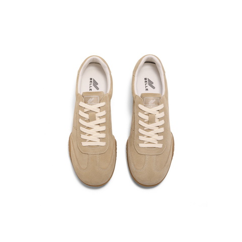 百丽休闲舒适阿甘鞋女2025春新时尚百搭板鞋3QS24AM5