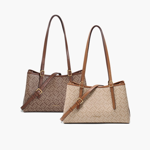 百丽包包女2025春新款复古通勤单肩斜挎托特包X7239AX5