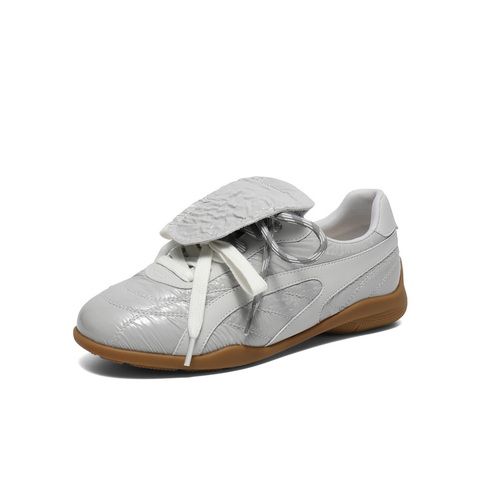 百丽时尚潮流德训鞋女2025春新复古休闲板鞋B2468AM5