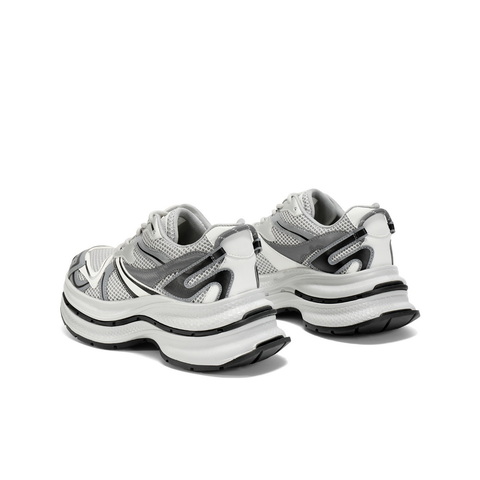 百丽时尚拼色老爹鞋女2025春新舒适透气网面休闲鞋B2453AM5