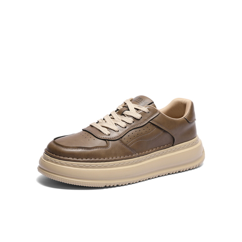 百丽厚底增高休闲板鞋男2025春新商场同款复古潮搭工装鞋8QZ01AM5