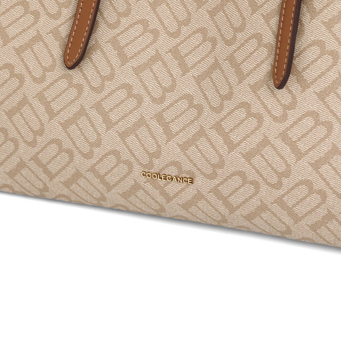 百丽包包女2025春新款复古通勤大容量单肩斜挎手提托特包X7238AX5