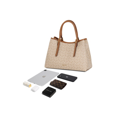 百丽包包女2025春新款复古通勤大容量单肩斜挎手提托特包X7238AX5