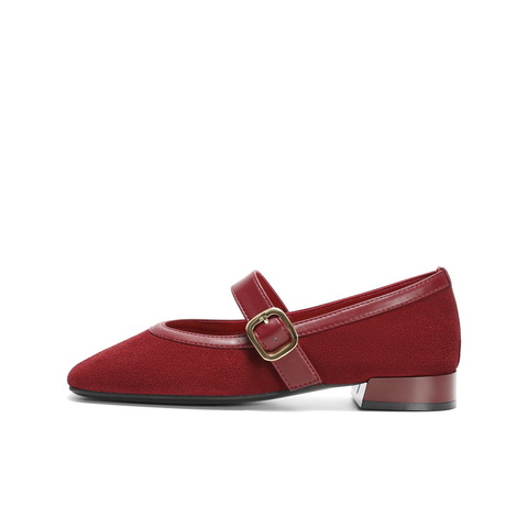 百丽显瘦时装玛丽珍鞋女2025春新气质优雅单鞋B2440AQ5