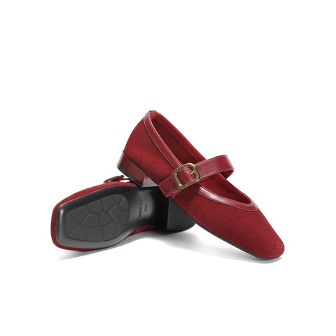 百丽显瘦时装玛丽珍鞋女2025春新气质优雅单鞋B2440AQ5