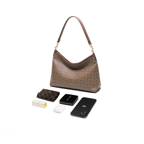 百丽包包女2025春新款复古休闲hobo单肩斜挎托特包X7199AX5