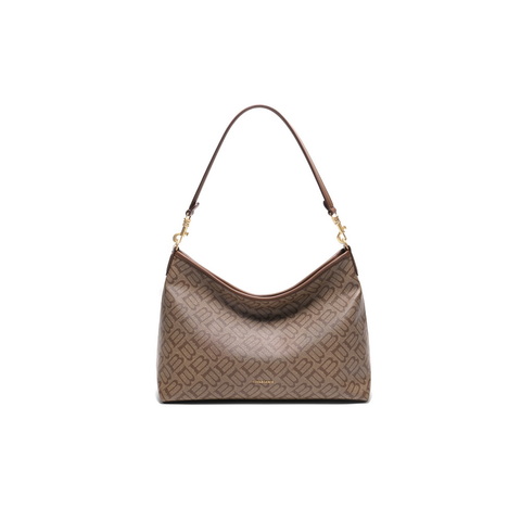 百丽包包女2025春新款复古休闲hobo单肩斜挎托特包X7199AX5