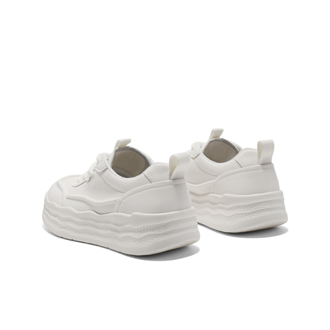 百丽简约舒适板鞋女2025春新商场同款厚底休闲小白鞋D5B1DAM5