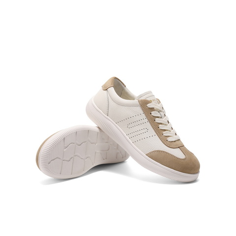 百丽休闲舒适德训鞋女2025春新撞色时尚板鞋D4F1DAM5